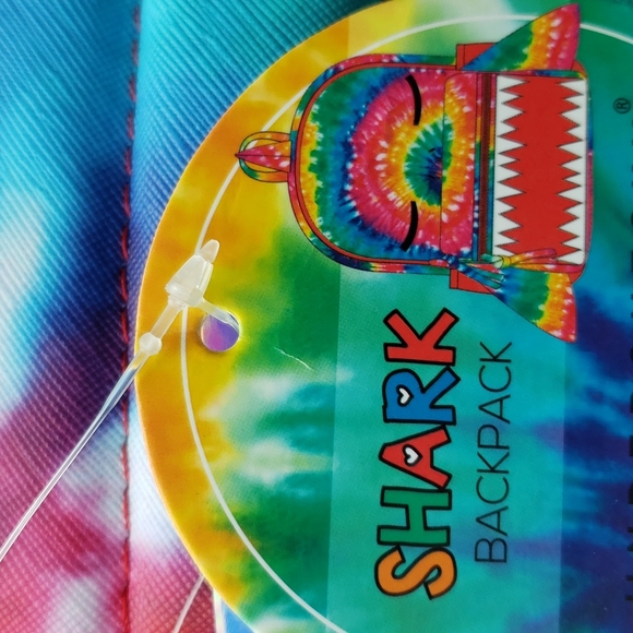 Tie Dye Shark Unicorn Backpack - Picture 10 of 10